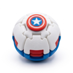 Comic Hero Inspired 3D Fidget Sphere | 2-in-1 Press & Rotate Puzzle Ball for Stress Relief
