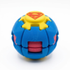 白色超人 Comic Hero Inspired 3D Fidget Sphere | 2-in-1 Press & Rotate Puzzle Ball for Stress Relief