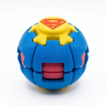 Comic Hero Inspired 3D Fidget Sphere | 2-in-1 Press & Rotate Puzzle Ball for Stress Relief