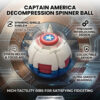 美国队长 Comic Hero Inspired 3D Fidget Sphere | 2-in-1 Press & Rotate Puzzle Ball for Stress Relief