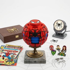 Super Hero Theme Fidget Sphere, Premium 3D Printed Rotating Puzzle Ball, Unique Stress Relief Desk Toy & Collectible Gift