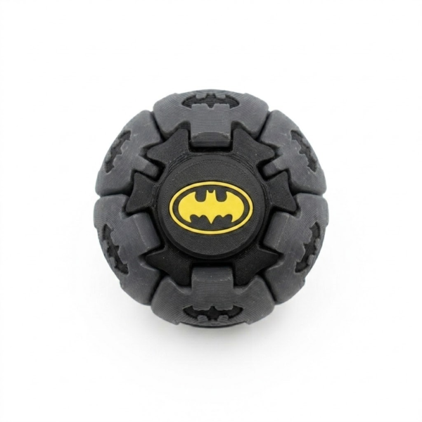 Super Hero Theme Fidget Sphere, Premium 3D Printed Rotating Puzzle Ball, Unique Stress Relief Desk Toy & Collectible Gift