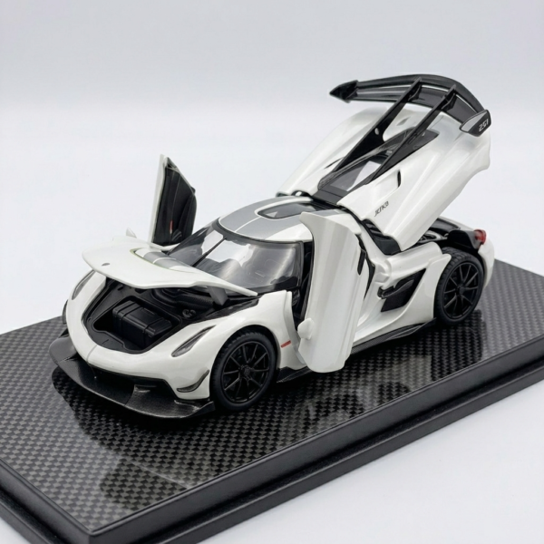 Precision 1:64 Scale Koenigsegg Jesko Diecast Collectible Model with Luxury Display Stand