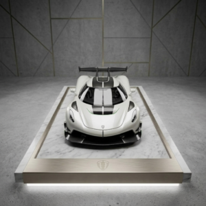 Precision 1:64 Scale Koenigsegg Jesko Diecast Collectible Model with Luxury Display Stand