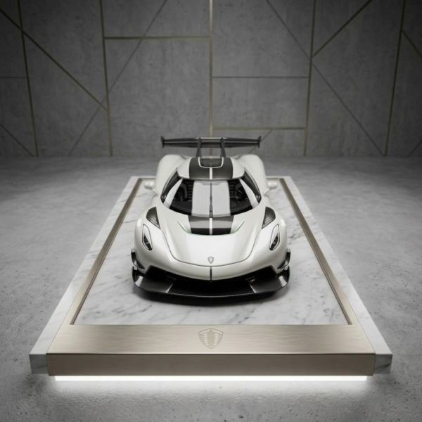 Precision 1:64 Scale Koenigsegg Jesko Diecast Collectible Model with Luxury Display Stand
