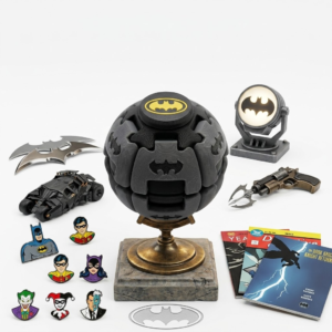 Super Hero Theme Fidget Sphere, Premium 3D Printed Rotating Puzzle Ball, Unique Stress Relief Desk Toy & Collectible Gift